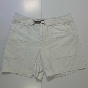 Lauren Ralph Lauren White Shorts Womens‎ Size 6 Cotton Blend Casual Summer